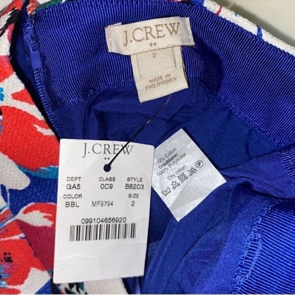 Jcrew Floral Print Skirt(Size 2) - Picture 3 of 5